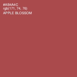 #AB4A4C - Apple Blossom Color Image